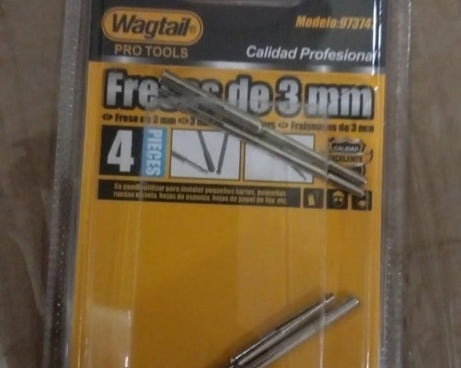 Sandpaper Clamp 3 mm Split Mandrels Long Abrasive Holder (4 Pcs Set)