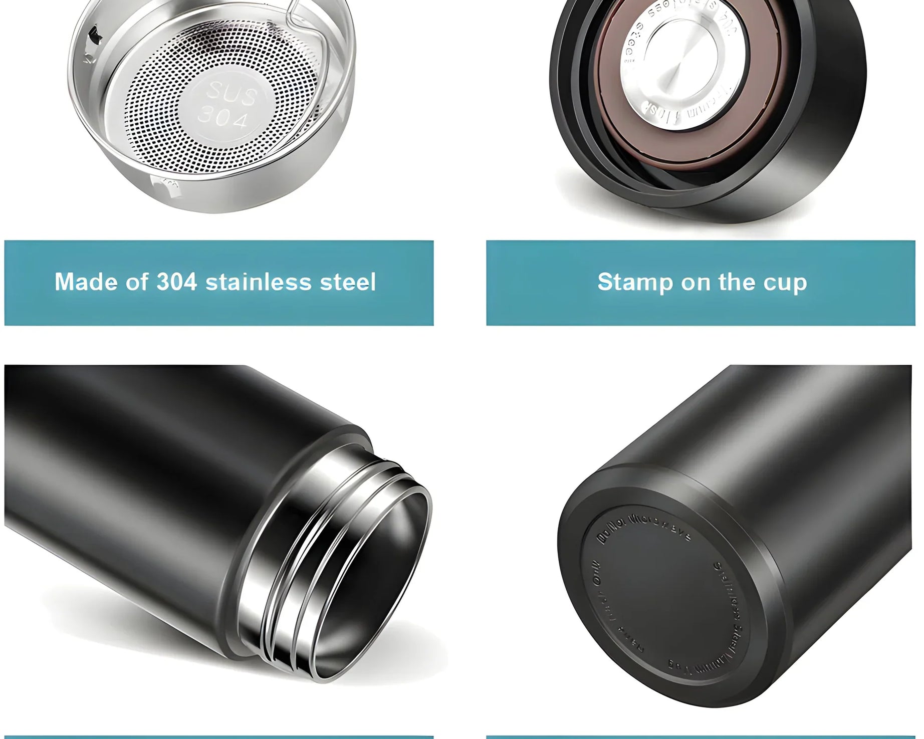 0726 Smart Vacuum Insulated Water Bottle with LED Temperature Display