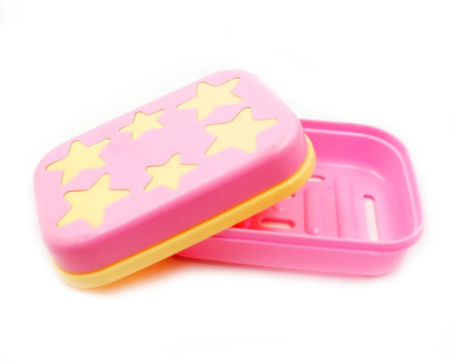 Star-shaped soap case holder, self-design for bathroom decor.