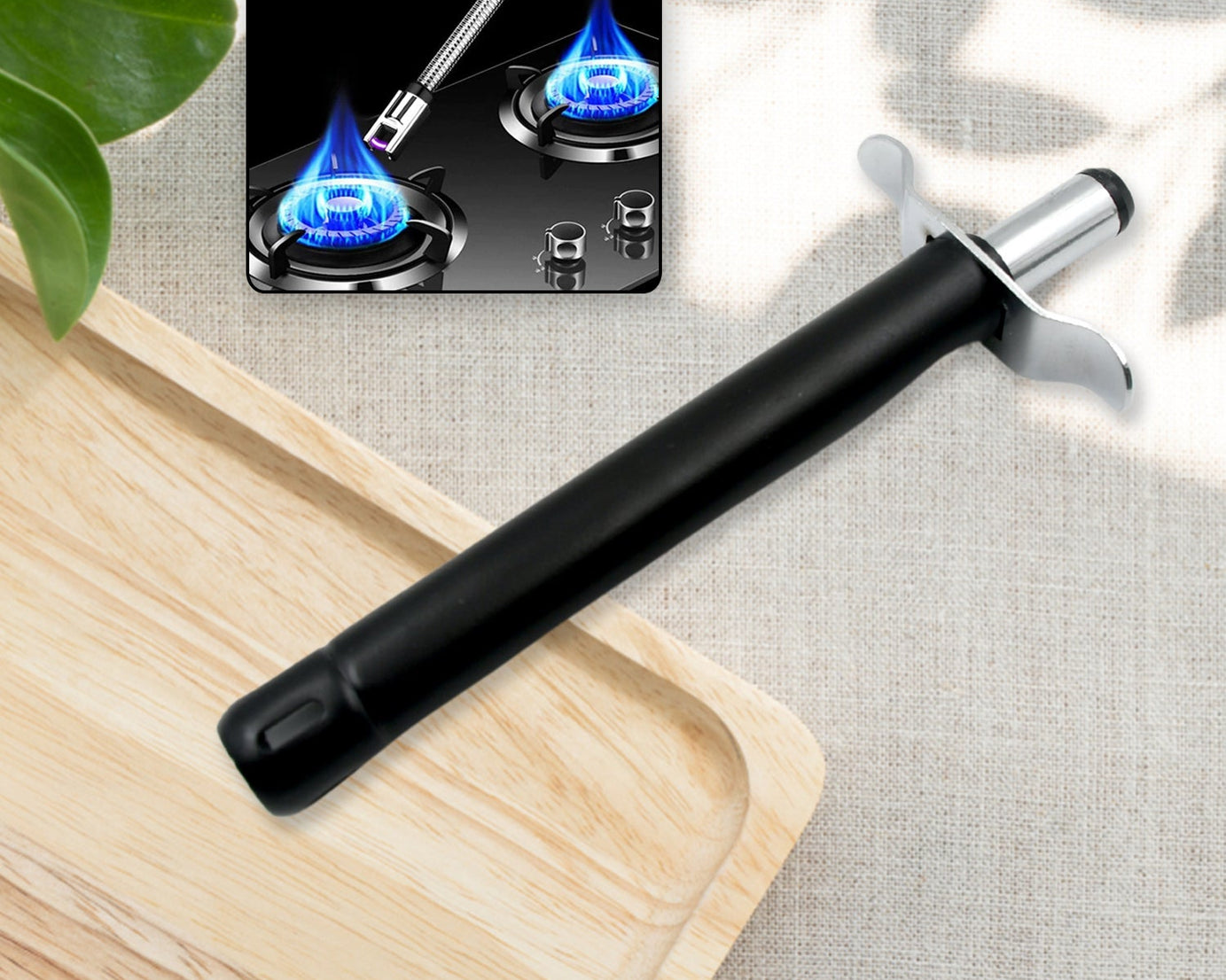 Stainless Steel Gas Lighter for Kitchen Gas Stove, Long Lasting, Unbreakable Lighters for Gas Stoves, Restaurants & Kitchen (1 Pc)