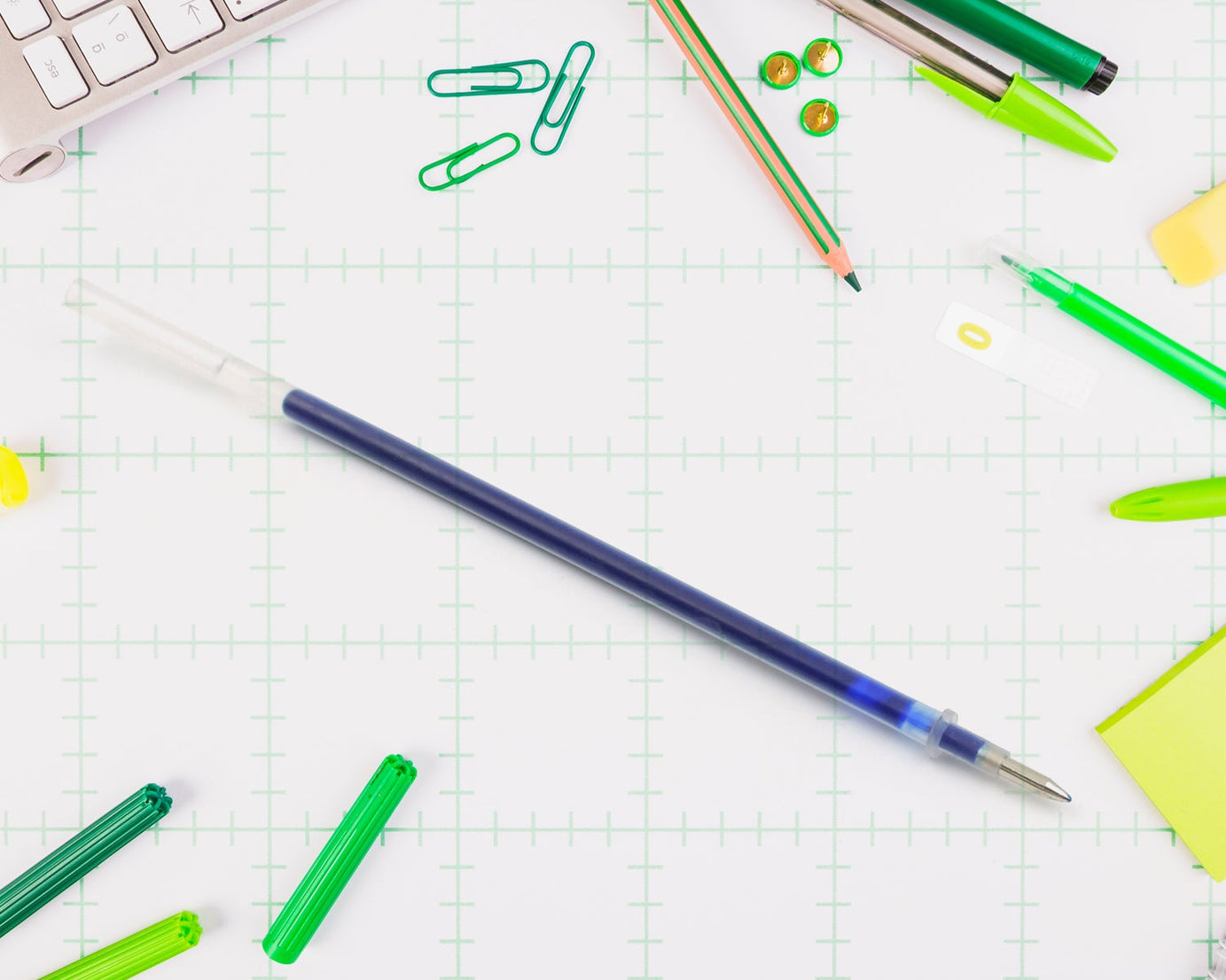 Blue Pen Refill All Round Ball Pen Refill Smooth Writing Pen Refill all Pen Suitable (10 Pc)