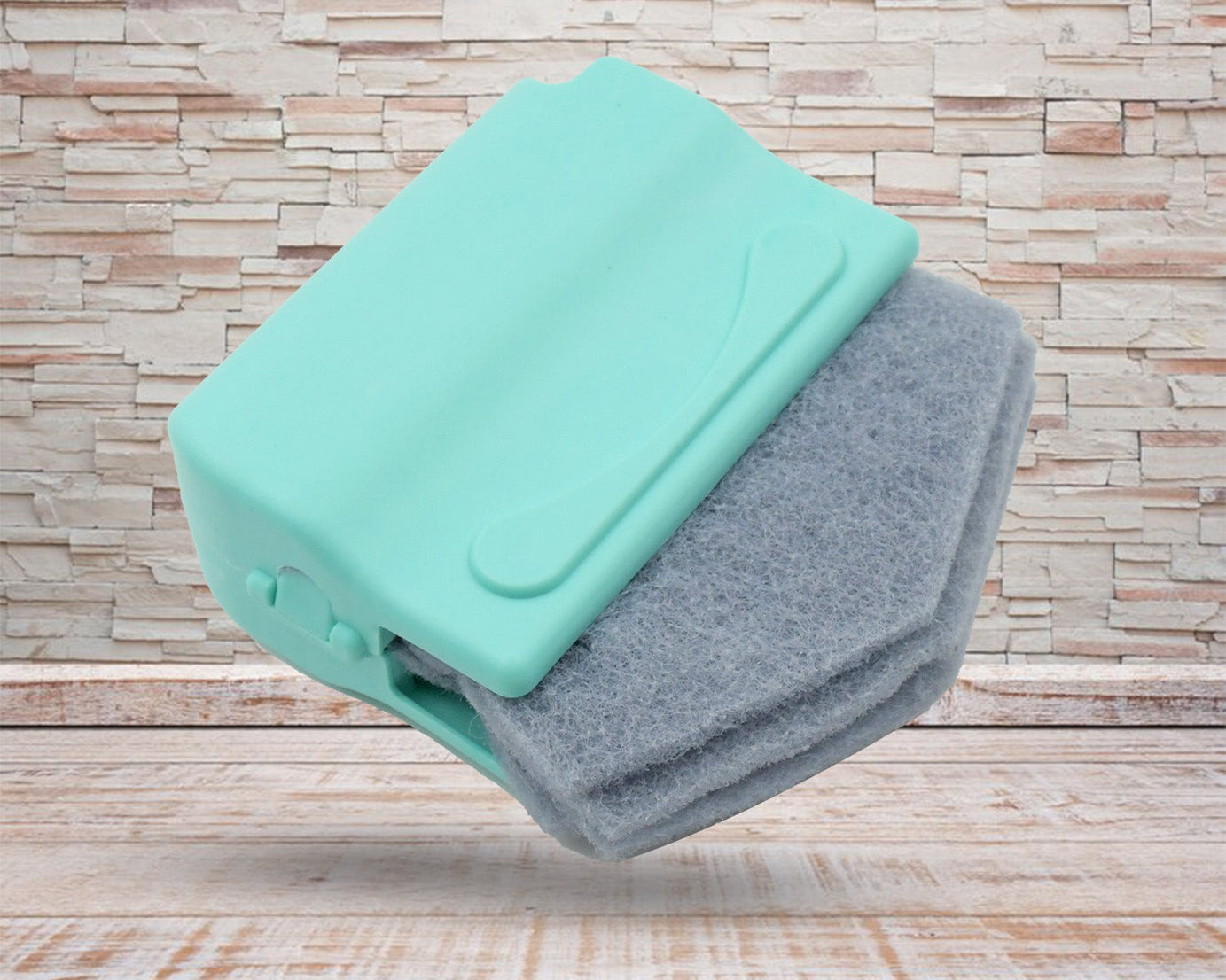 Window track cleaning brush for tight spots