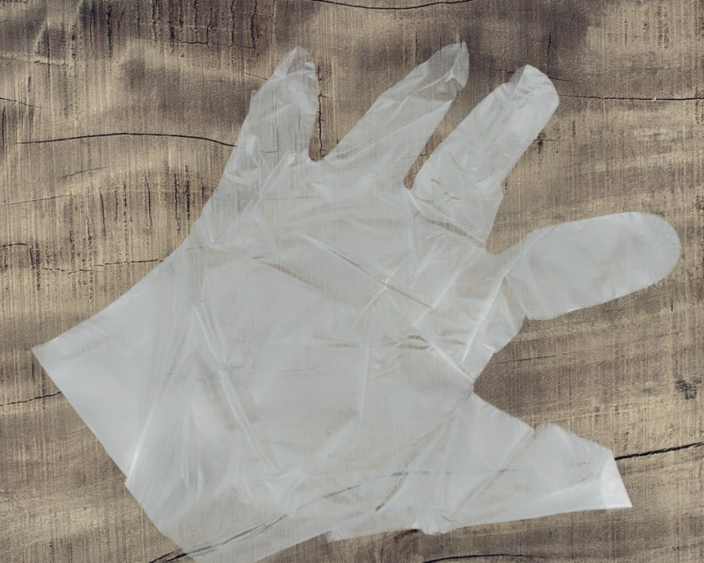 0665 Large Size Plastic Transparent Disposable Clear Plastic Hand Gloves For Home, Kitchen, Hotels, Hospitals, Clinics, Beauty Parlor, Saloons (100 pcs)