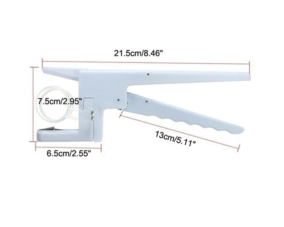 Handheld egg cracker with built-in separator.