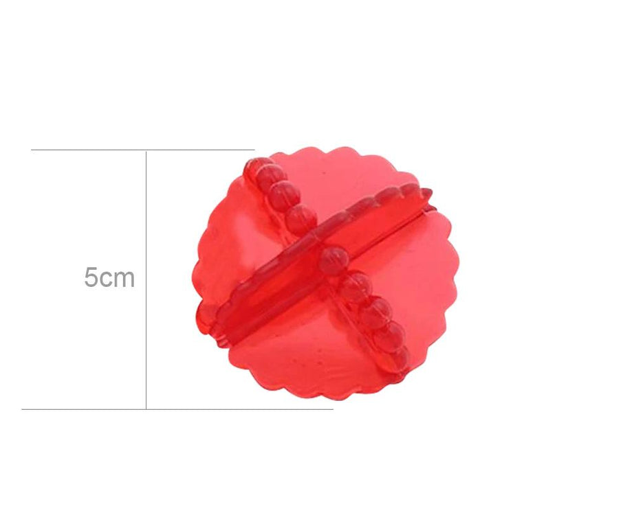 Close-up of laundry balls for detergent-free washing.