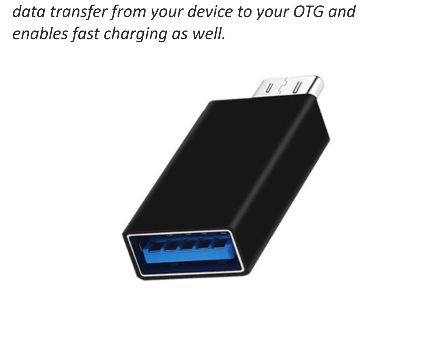 OTG adapter for Type-C devices.