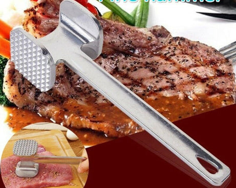 Professional Two Sided Beef / Meat Hammer Tenderizer