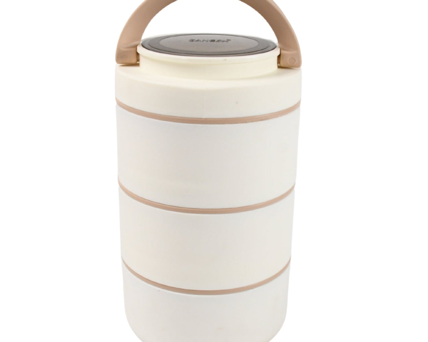Ganesh Smart Stack 3 Layer Portable Lunch Box Stainless Steel Airtight Leak-Proof Lunch Box for Office, School, Picnic: Color May Vary (3 Layer)