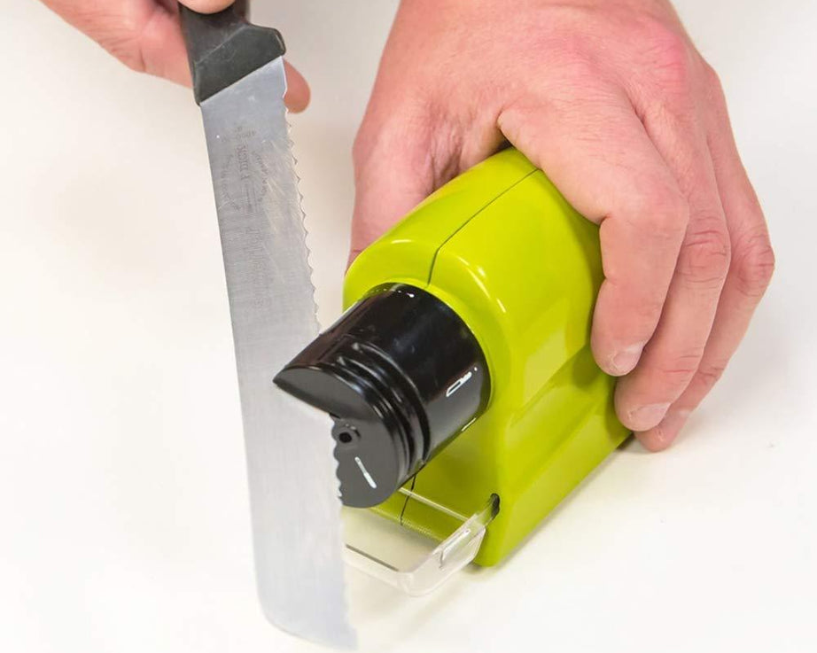 Cordless electric knife sharpener