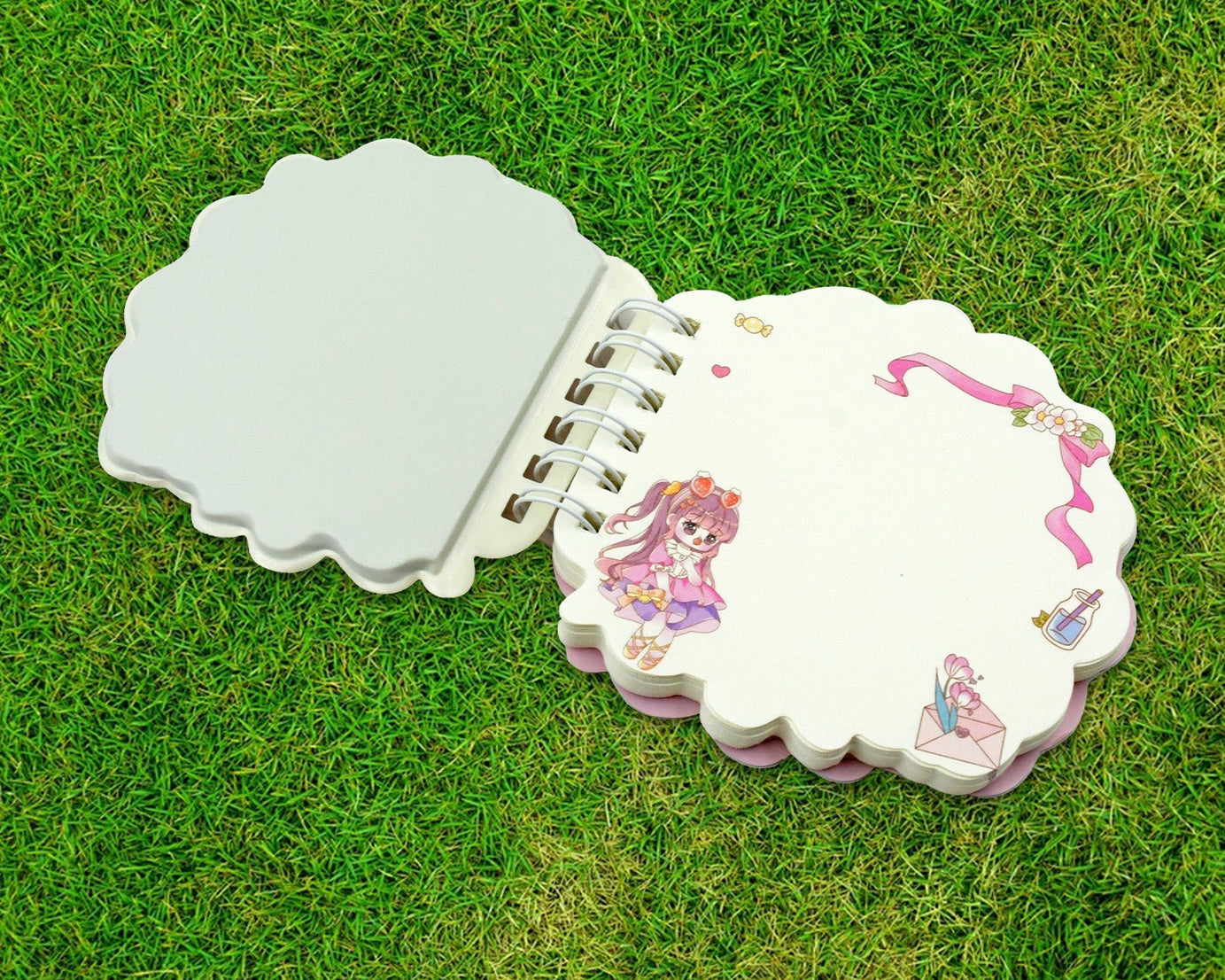 Adorable Cartoon Diary: Fun & Fancy Pages for Kids (Pocket Size, 1 Pc)
