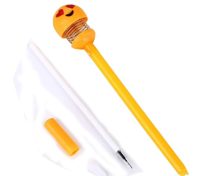 Emoji pens in various designs.