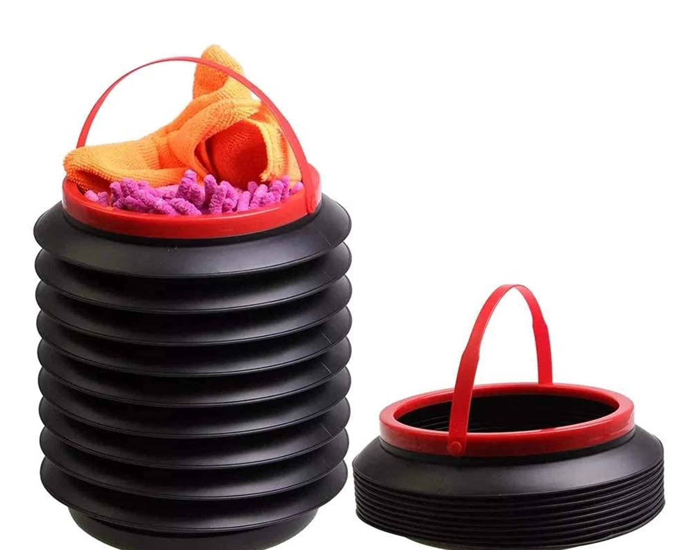 Foldable Storage Bucket , Water Container & Dustbin Multiuse Bucket For Home , Car & Kitchen Use Bucket