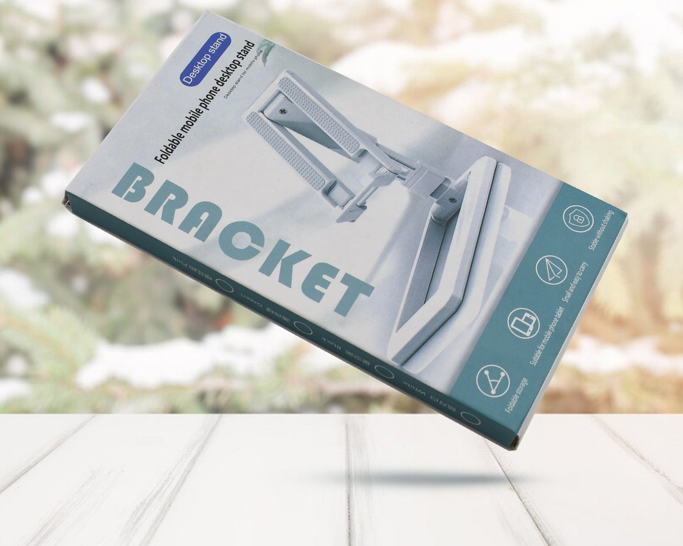 Mobile Phone Stand Mobile Phone Holder Table Adjustable Angle Height Foldable Non-Slip Sturdy Mobile Phone Holder Desktop Phone Holder for All Smartphones