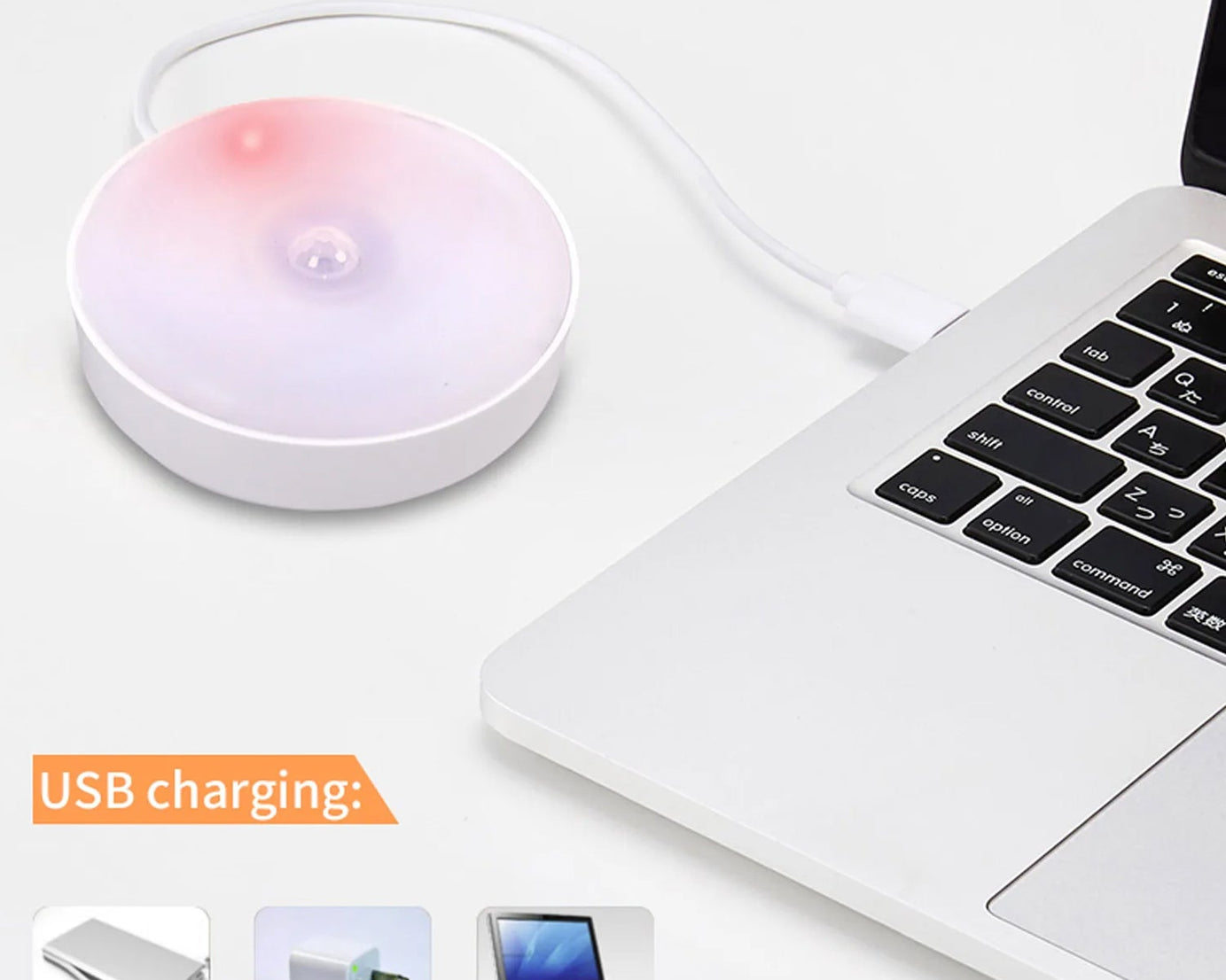 Round Shape 8 LED Motion Sensor Induction Led Light