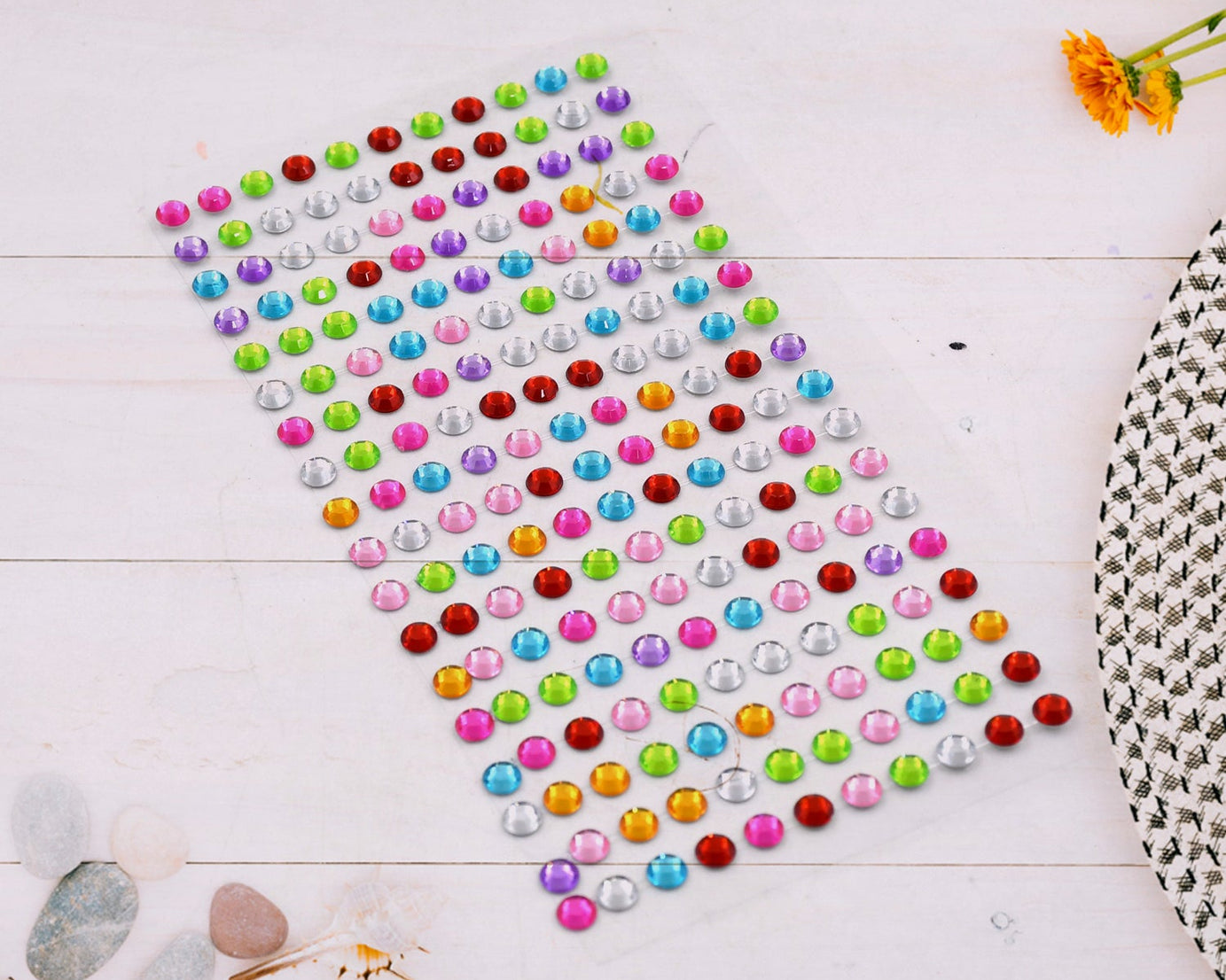 SpaceSelf Adhesive Multi Size Shaped Shining Stones Crystals Stickers For Art & Craft, Mobile Phone Decoration, Jewelery Making, School Projects, Creative Work