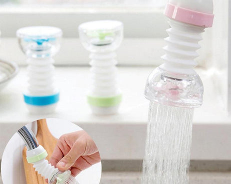 Bathroom tap splash nozzle, adjustable