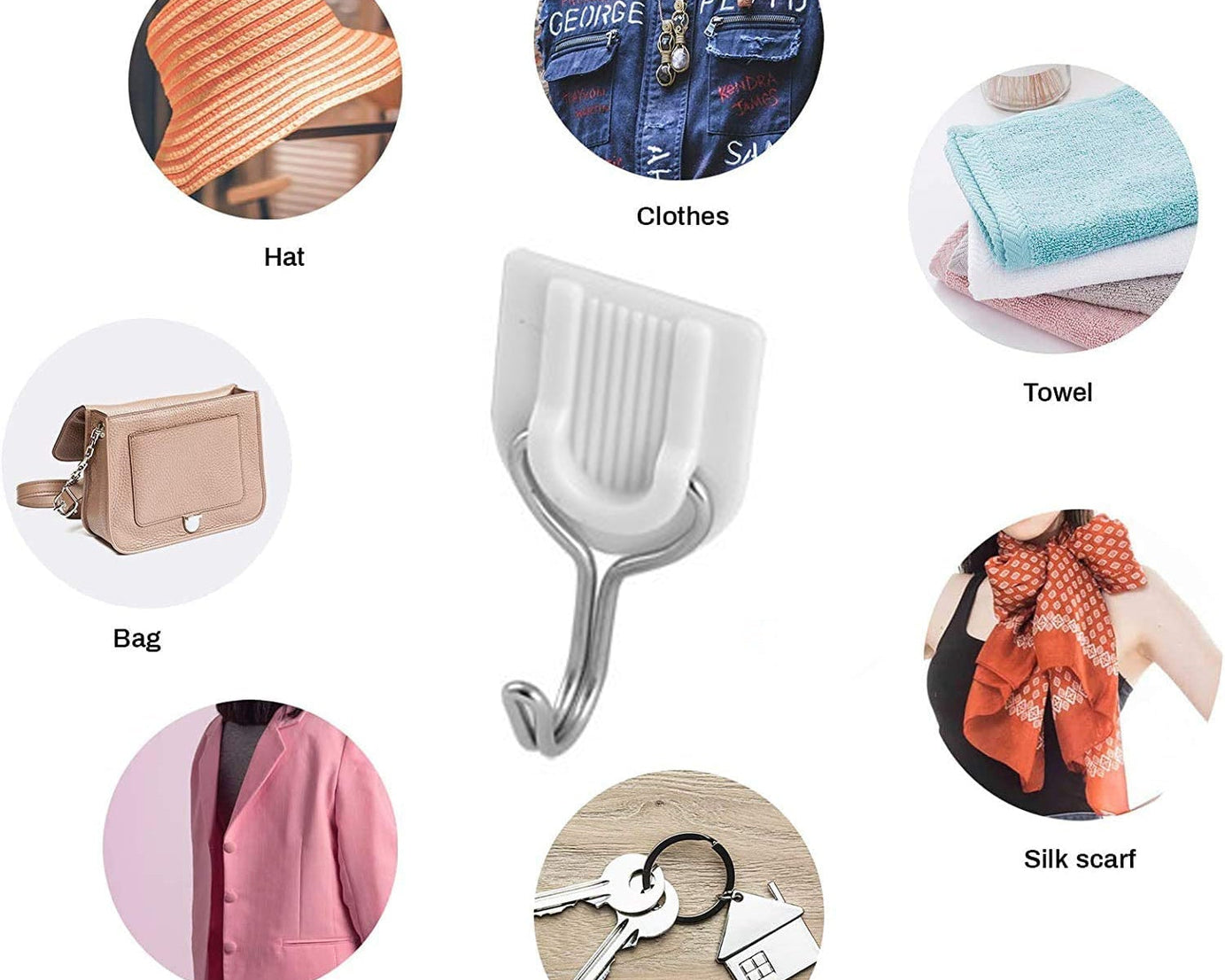 Adhesive towel hanger for home use.