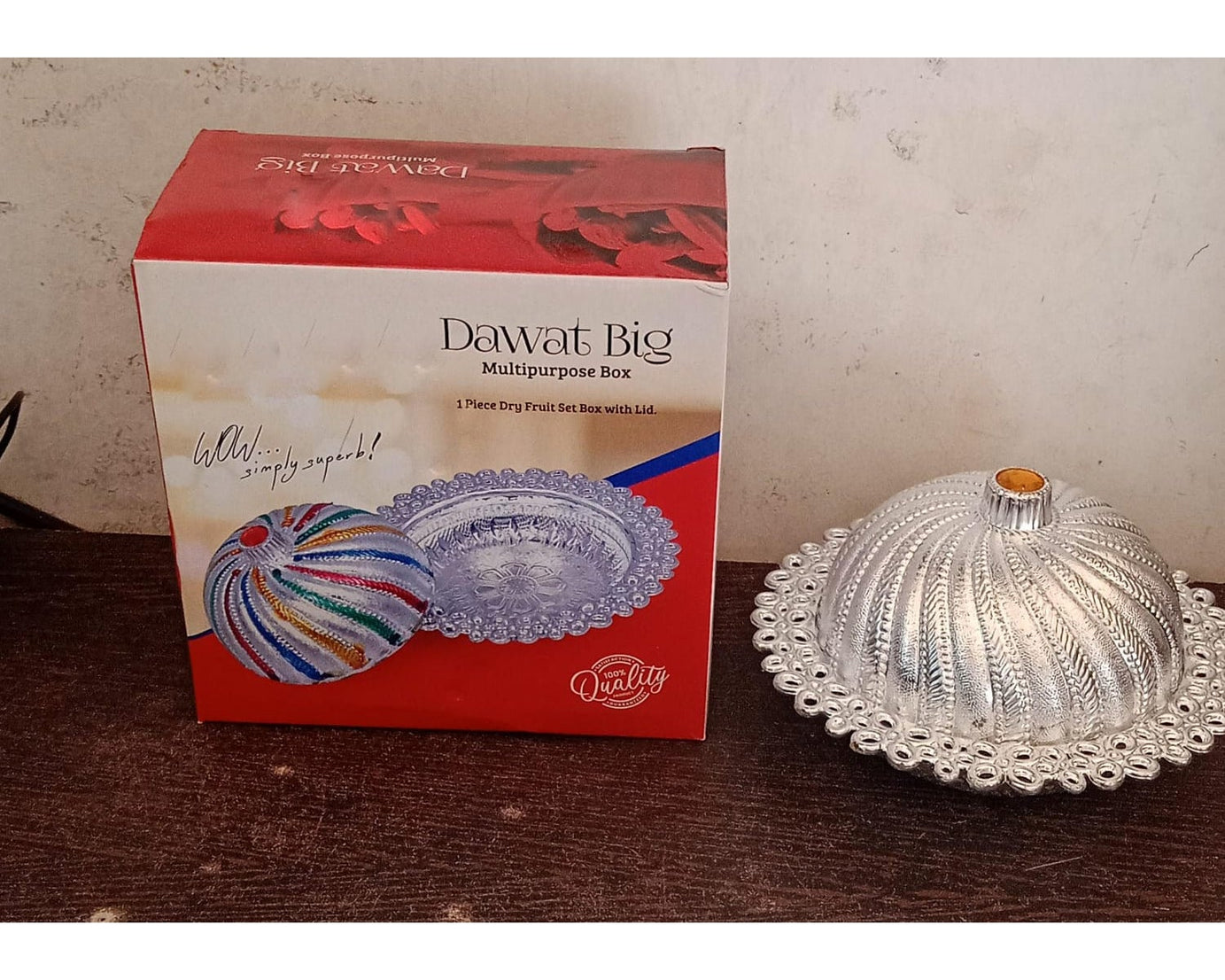 Multipurpose Box, Dry Fruit set Box with Lid , Mukhvas Storage, Serving Box,Dry Fruit Box For Kitchen Storage Home Decor Best Gift For birthday (1 Pc)