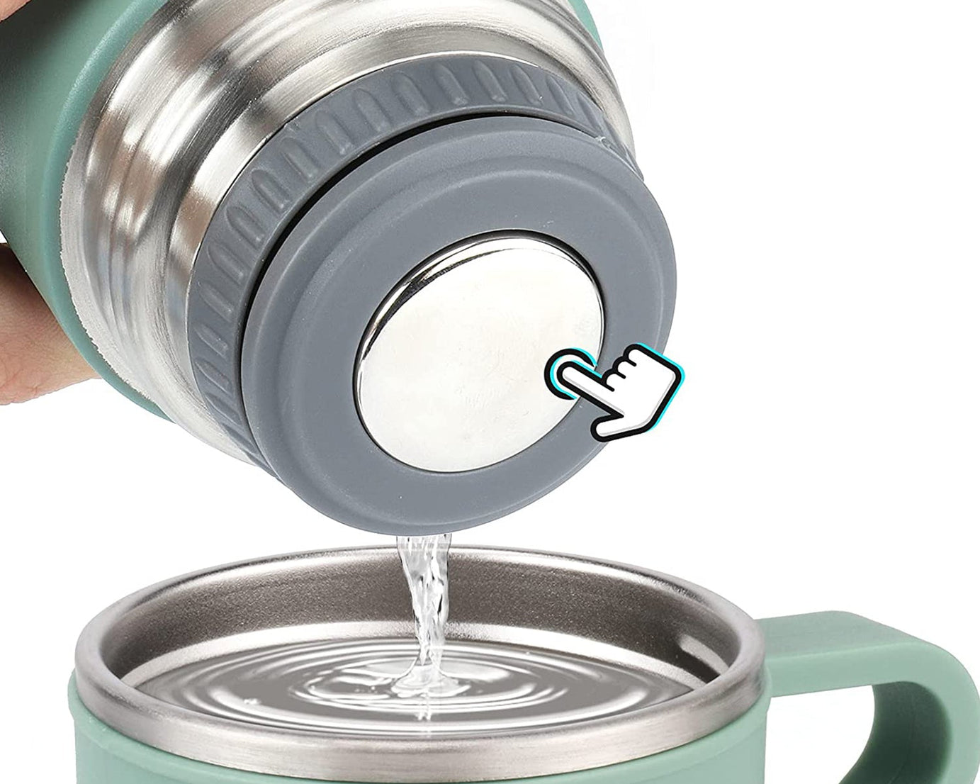 Customized/Personalized Stainless Steel Water Bottle Vacuum Flask Set With 3 Steel Cups Combo | Gifting Custom Name Water Bottle | Gifts for boyfriend/Girlfriend/Employee | 500ML |