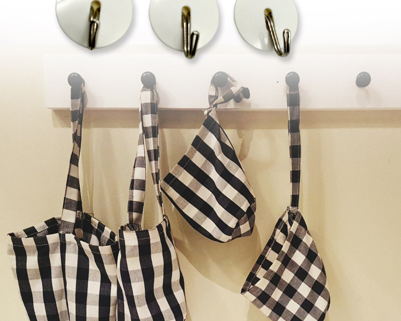 Strong Self-Adhesive Hooks (2 Pc): Heavy Duty, Waterproof, All-Purpose