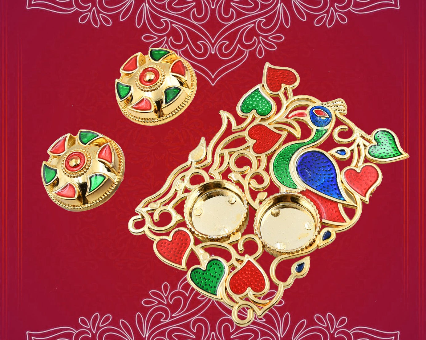 Rakasha Bandhan Special Puja Thali, Kumkum Thali Holder, Pooja Return Gift, Indian Housewarming Gifts, Brother / Bhai / Bhabhi / Sister / Family  Rakhi for Rakshabandhan, Diwali