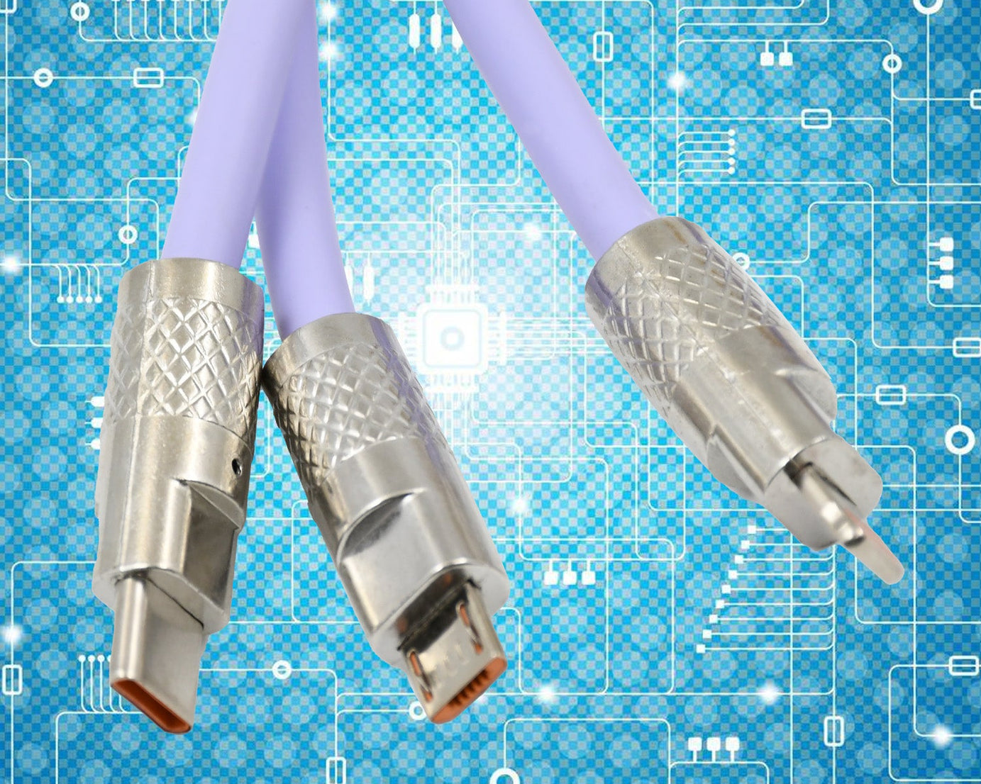 3 in 1 Multi Super Fast Charging Cable (1 Pc)