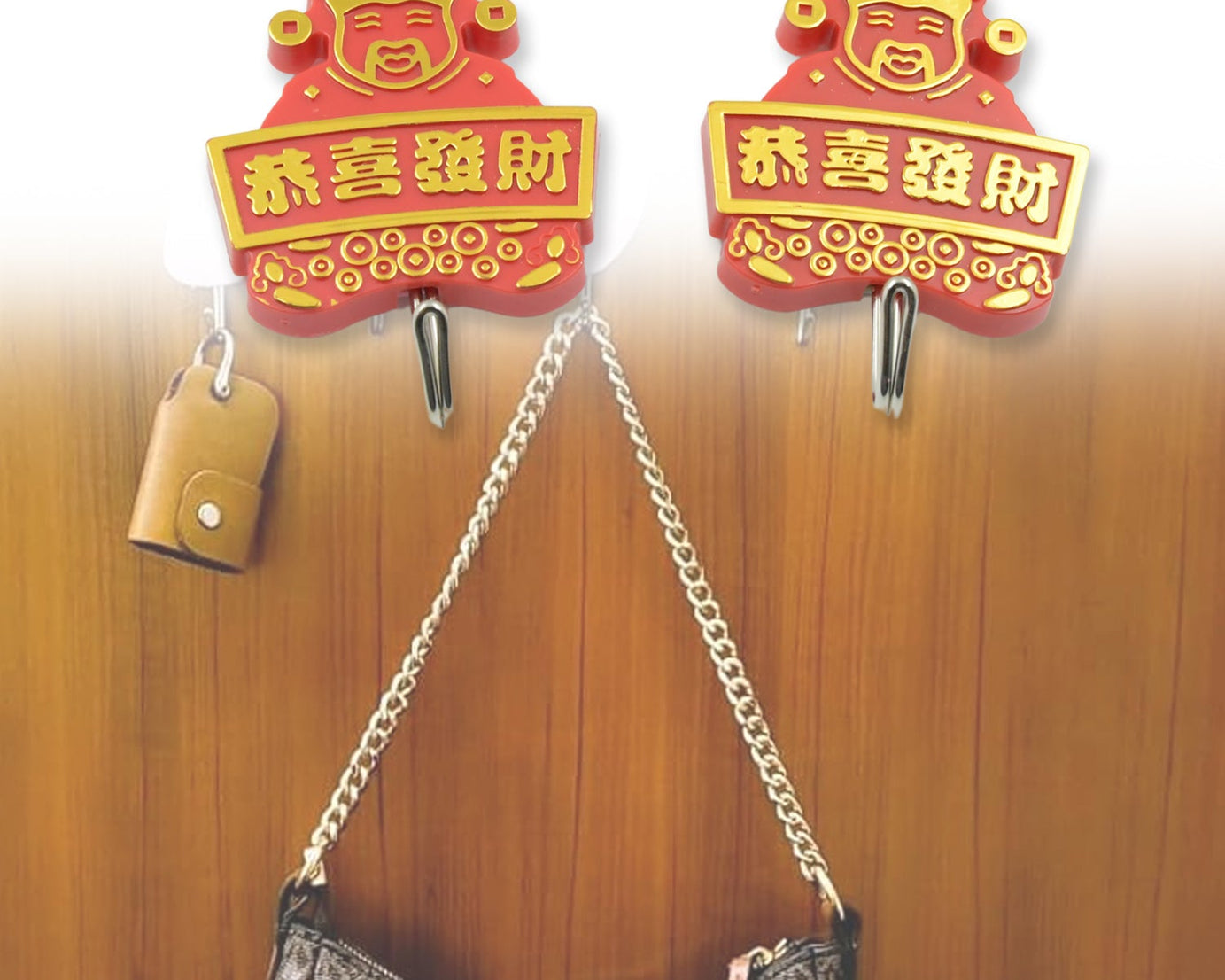 Multipurpose Self-Adhesive Hooks (2 Pc): Heavy Duty, Waterproof, Bathroom, Kitchen