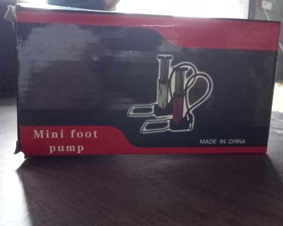 Portable Mini Foot Pump for Bicycle, Bike, and Car