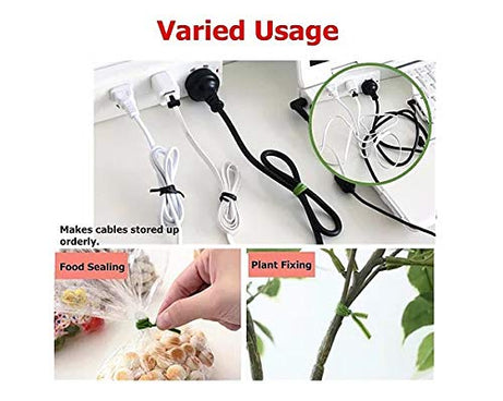 Garden plant twist tie wire spool with cutter, green plastic.