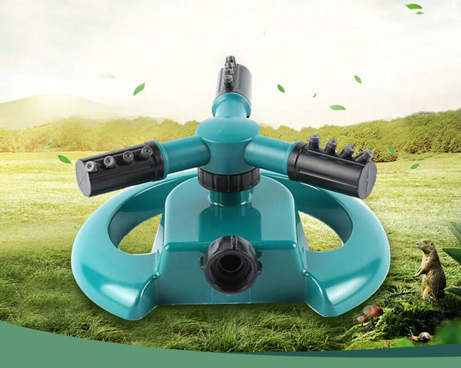 Durable rotating sprinkler system for yard and garden use