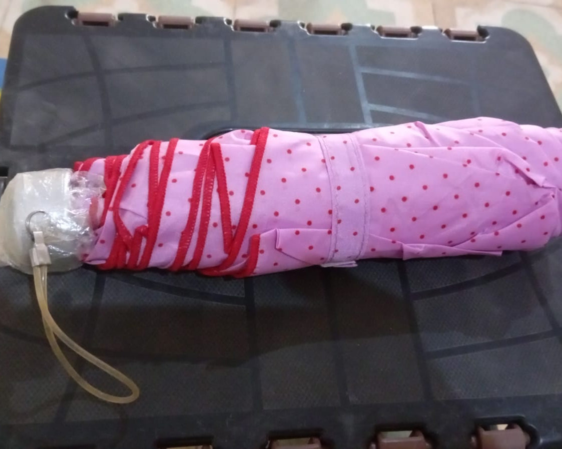 3-Fold Sun & Rain Protective Foldable Umbrella (1 Pc)