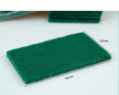 Kitchen scrubber pads in green for versatile cleaning tasks