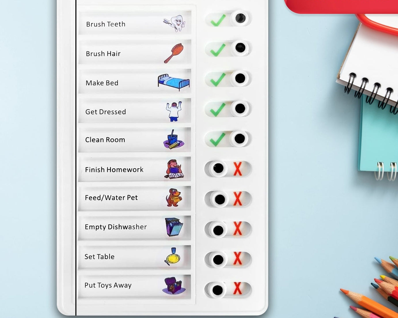 Planning memo board for home