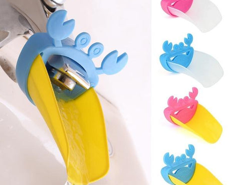 Faucet Extender | Easy Use for Hand Washing for Kids, Toddlers, Babies and Children |  Silicone Sink  Handle Extender | Fun Hand-Washing Solution | Cute Duck Mouth Design Wash Helper Bathroom Sink for Babies and Children (1 Pc)