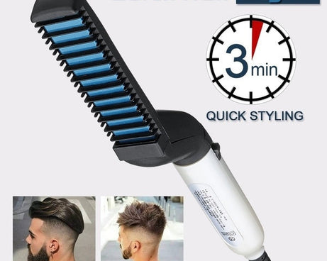 Beard and hair straightener, modelling comb.