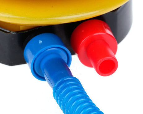 Lightweight air pump, foot-operated for convenience