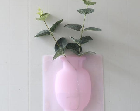 1154 Wall Hanging Silicone Flower Pot Sticker Plant Rack for Decoration  (MultiColour)