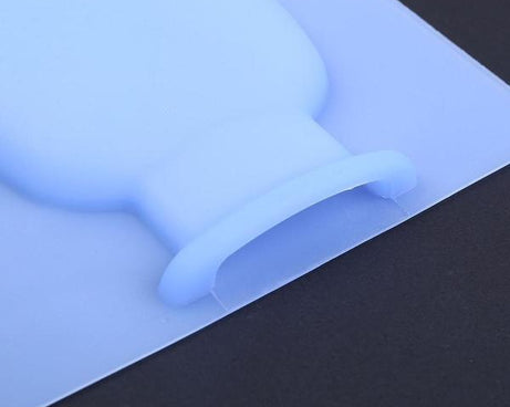 1154 Wall Hanging Silicone Flower Pot Sticker Plant Rack for Decoration  (MultiColour)