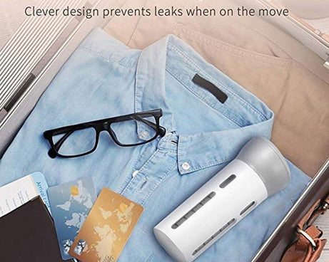 Travel dispenser set with 4 bottles