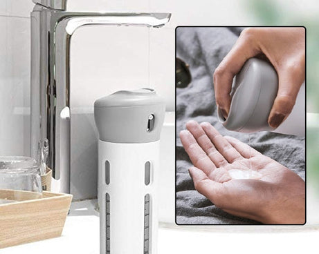 4-in-1 travel dispenser bottle set