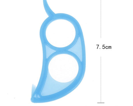Ingenious ring-shaped orange peeler, snail design.