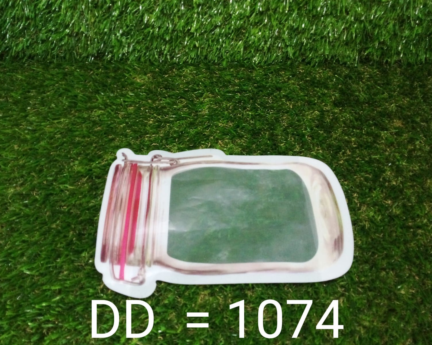 Reusable Airtight Seal Plastic Food Storage Mason Jar Zipper (500ml)