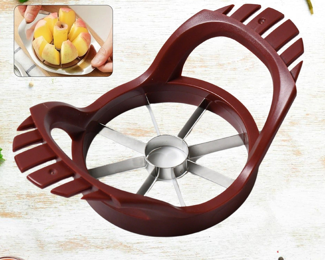 stainless steel apple cut, apple slicer, fruit divider, core remover, separator