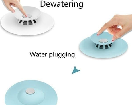 Colorful silicone sink cover.