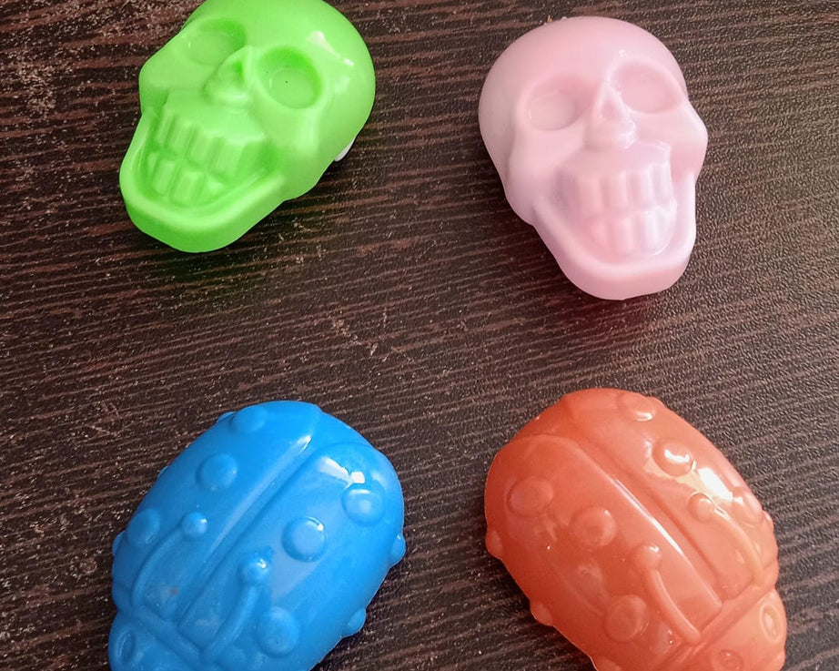 Pull Back Skull Toy, Small DIY Pull Back Skull Toy For Kids