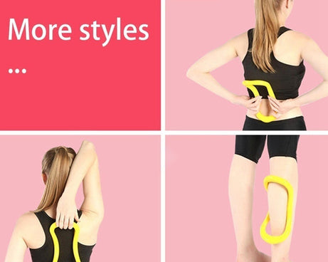 Yoga and Pilates ring, portable fitness tool.