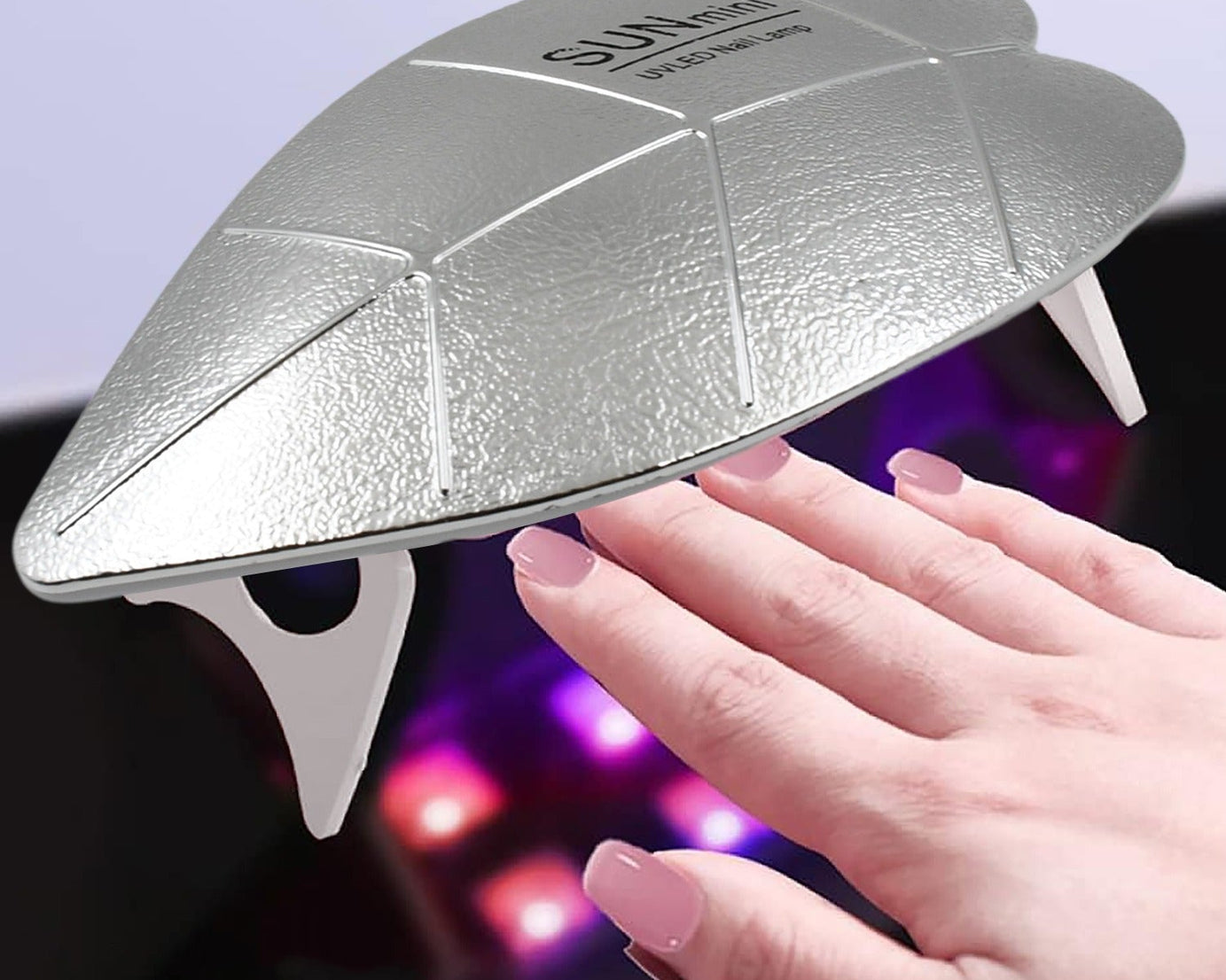Mini Nail Lamp 6w 6 Led UV Nail Dryer with USB Cable for Gel Nail Polish Nail Art Tools for Starters Home DIY Professionals Salon Manicure (1 Pc)
