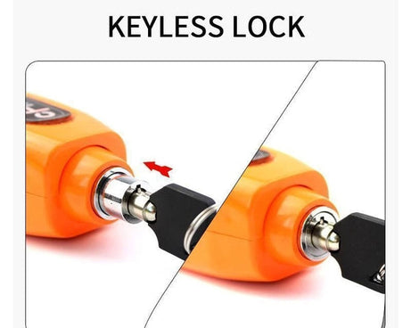 Bike lock with brake lever system