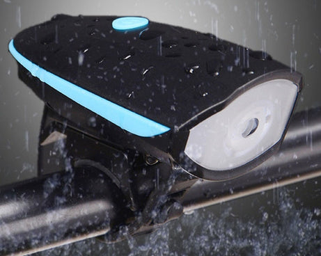 Durable LED light for bicycles with USB recharging.