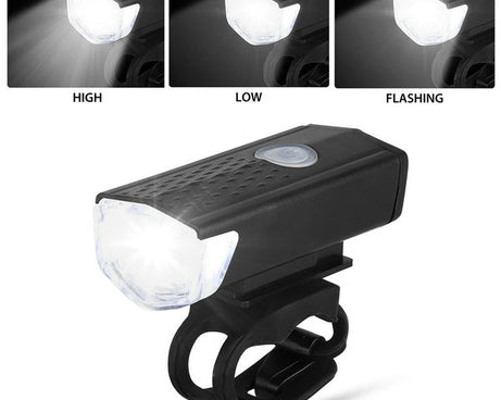 LED bike headlight with USB charging